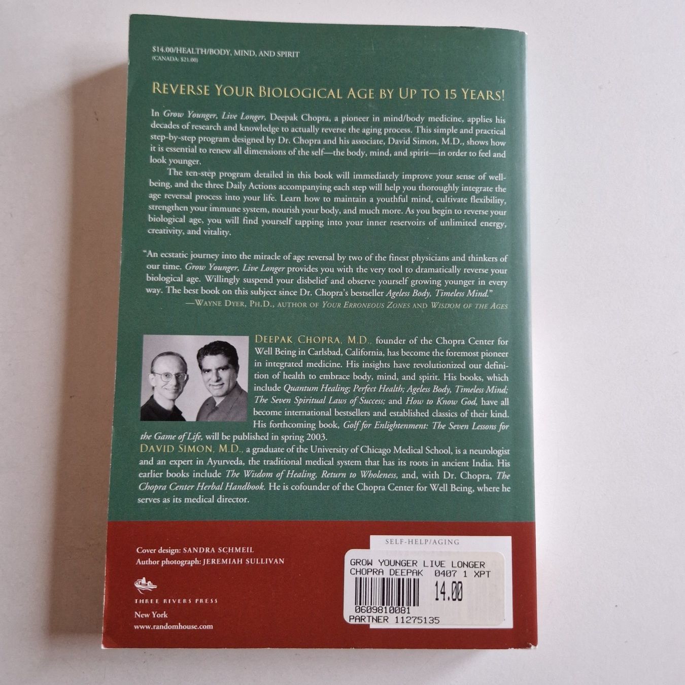Libri: Grow Younger, Live Longer – Nuovo (secondo la descrizione) da Rüti ZH venduto da Gigelisuppe 1