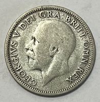1 Shilling  - King George V - 1928  (Silber .500)