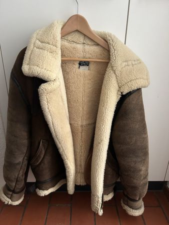 Avirex Winterjacke aus Leder, Grösse M, sehr warm!
