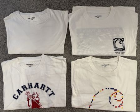 Carhartt T-Shirts Weiss Grösse XXL 4 Stück