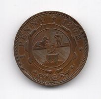 (2756) Südafrika, 1 Penny 1892, top, unz.