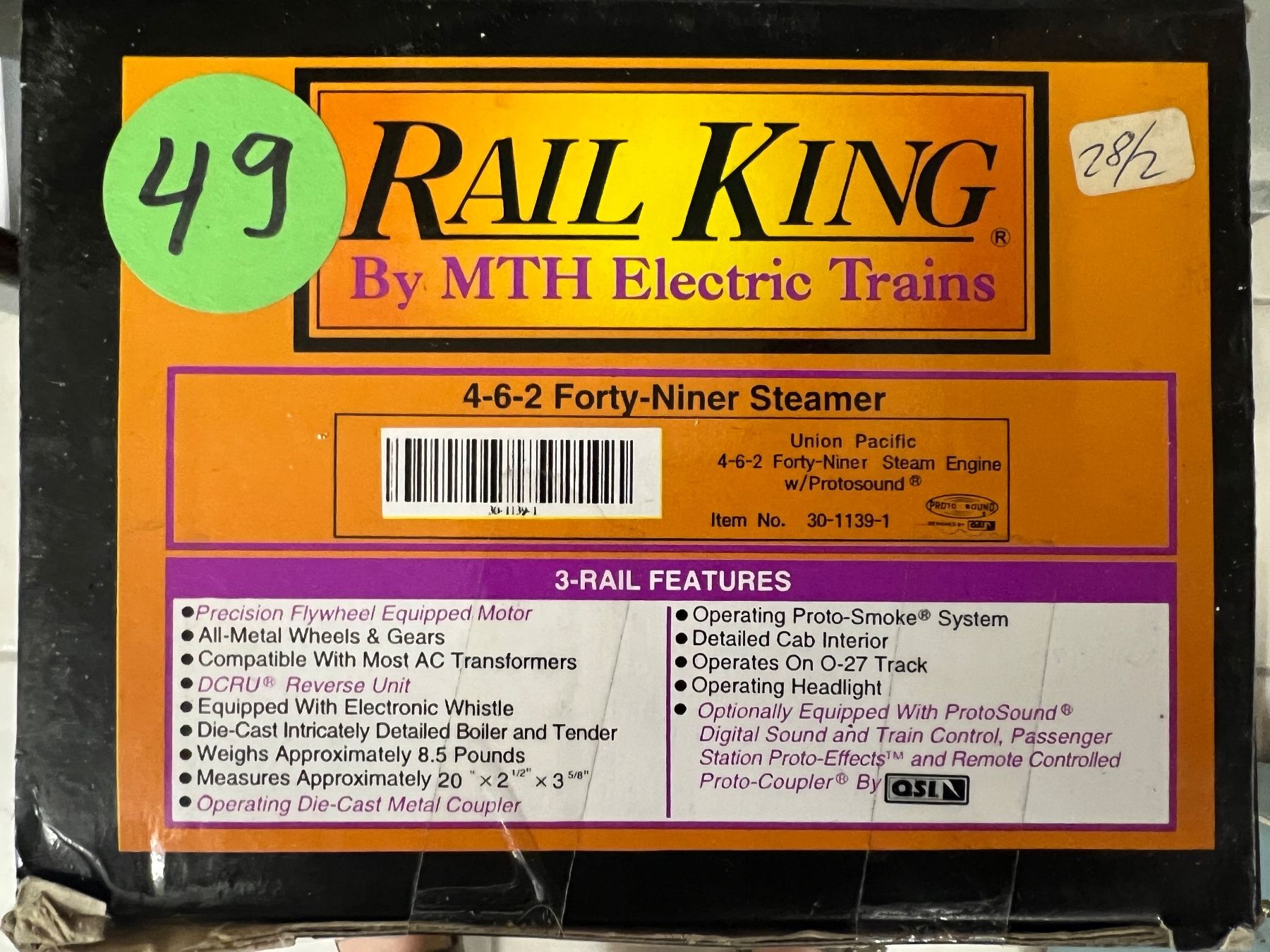 Modellini di ferrovie: Spur 0 Dampflok MTH Rail King – Usato da Steffisburg venduto da gfell2 3