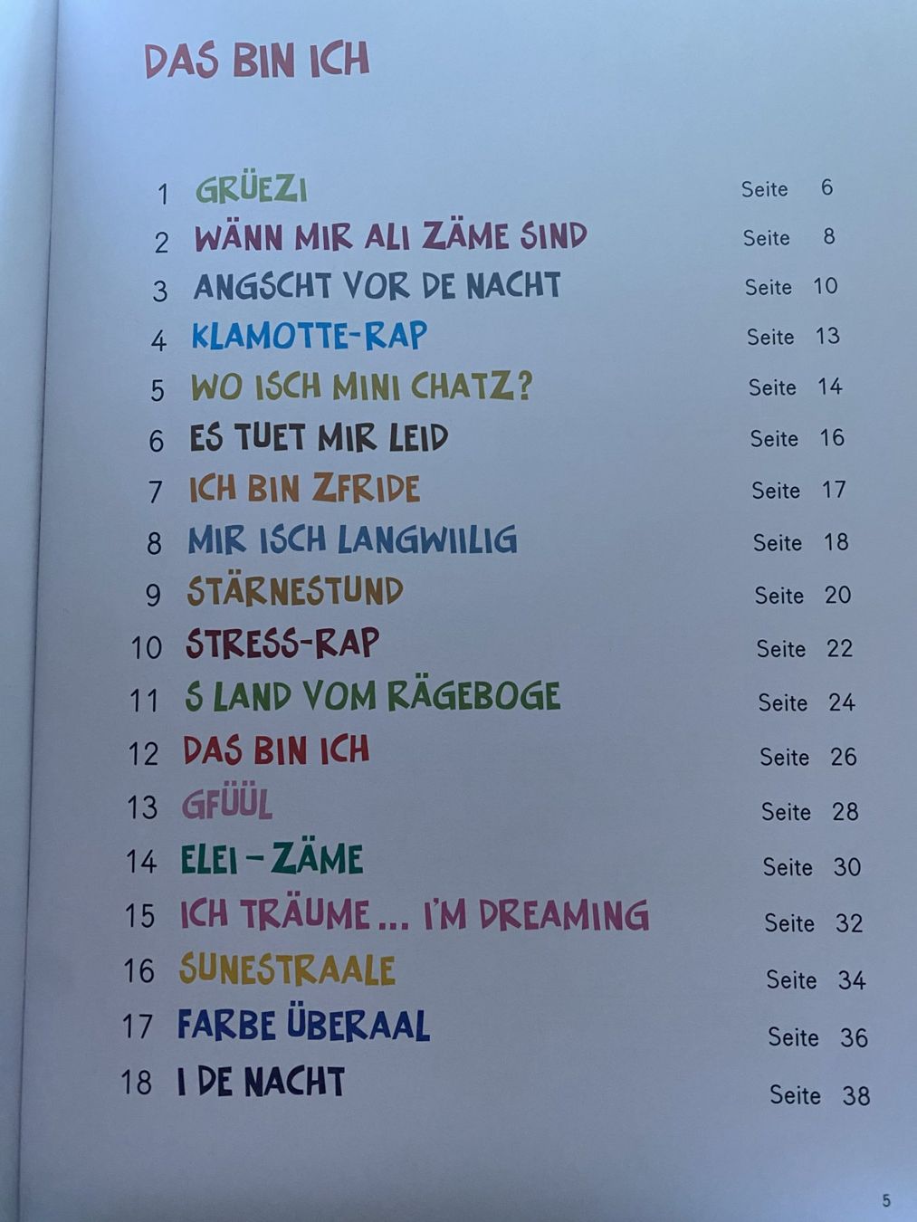 Bücher: Das bin ich /Liederbuch und CD – Neu (gemäss Beschreibung) aus Sachseln von basti1950 4