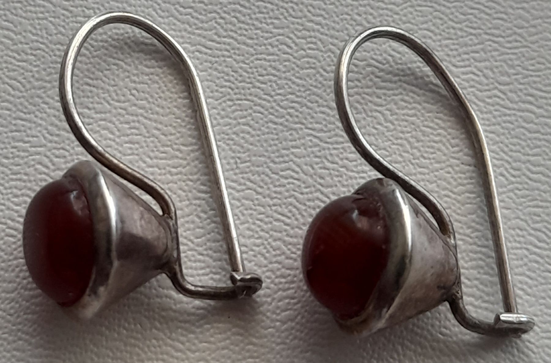 Orecchini pendenti & Orecchini a lobo: Boucles d'oreilles en argent 800,et Cornaline  – Usato da Lausanne venduto da Glam-Luxe 2