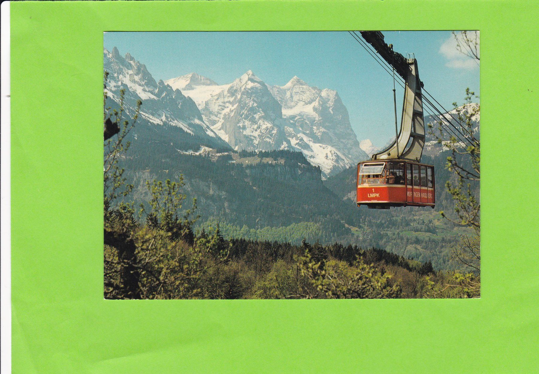 Cartoline postali: Meiringen-Hasliberg-Bahn – Usato da St. Peterzell venduto da neckertal