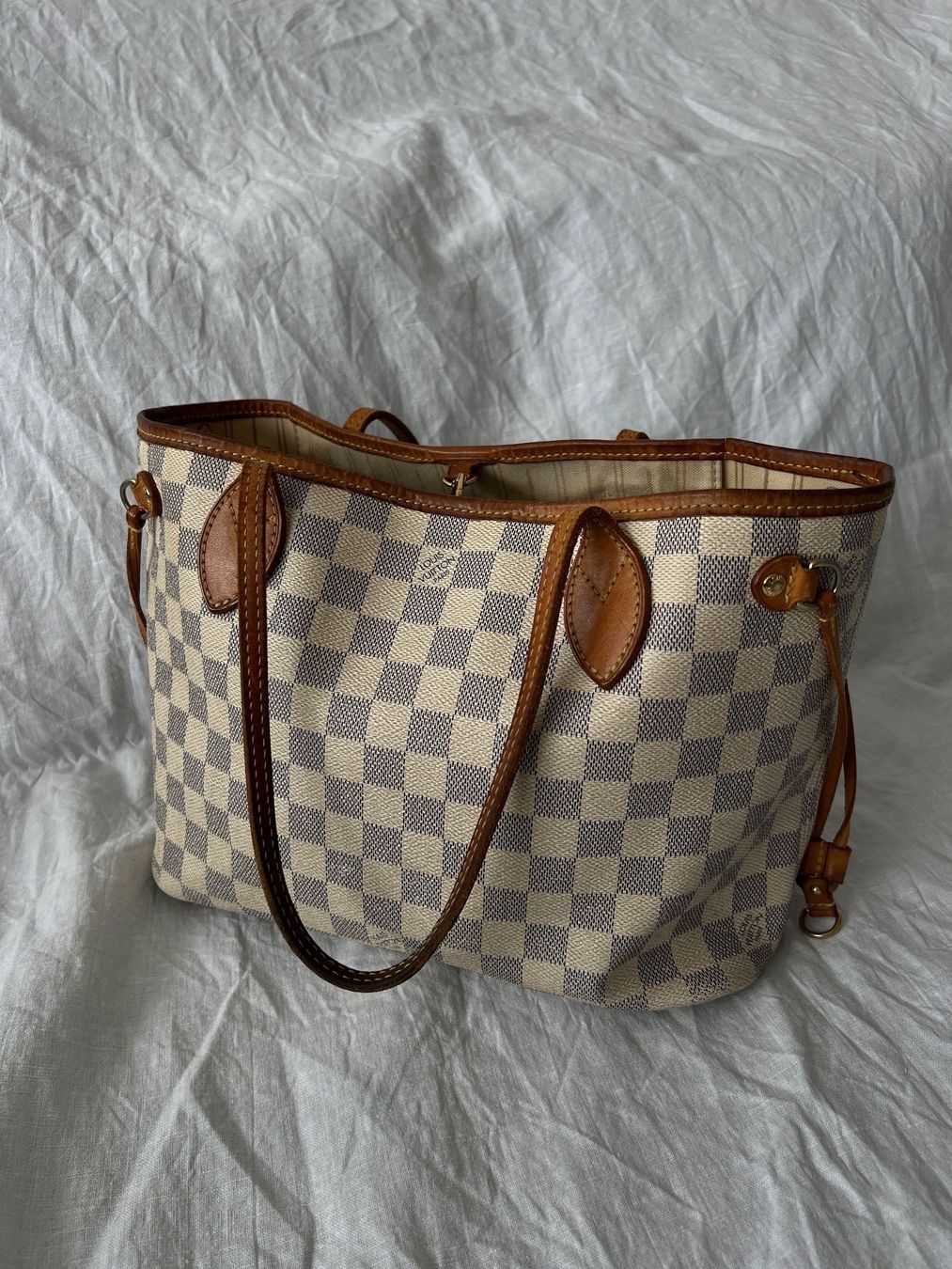 Louis Vuitton Borse da donna: Louis Vuitton Neverfull PM Damier Azur Canvas Leder – Usato da Biberist venduto da pin_ywg6 1