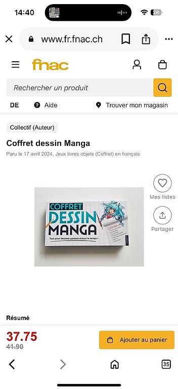 Fumetti: Coffret dessin manga  neuf – Usato da Versoix venduto da Tamaze47 1