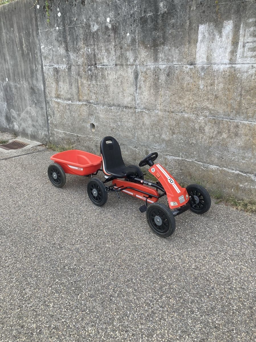 Fahrzeuge für Kinder: Go-Kart mit Anhänger – Gebraucht aus Aegerten von leiserp