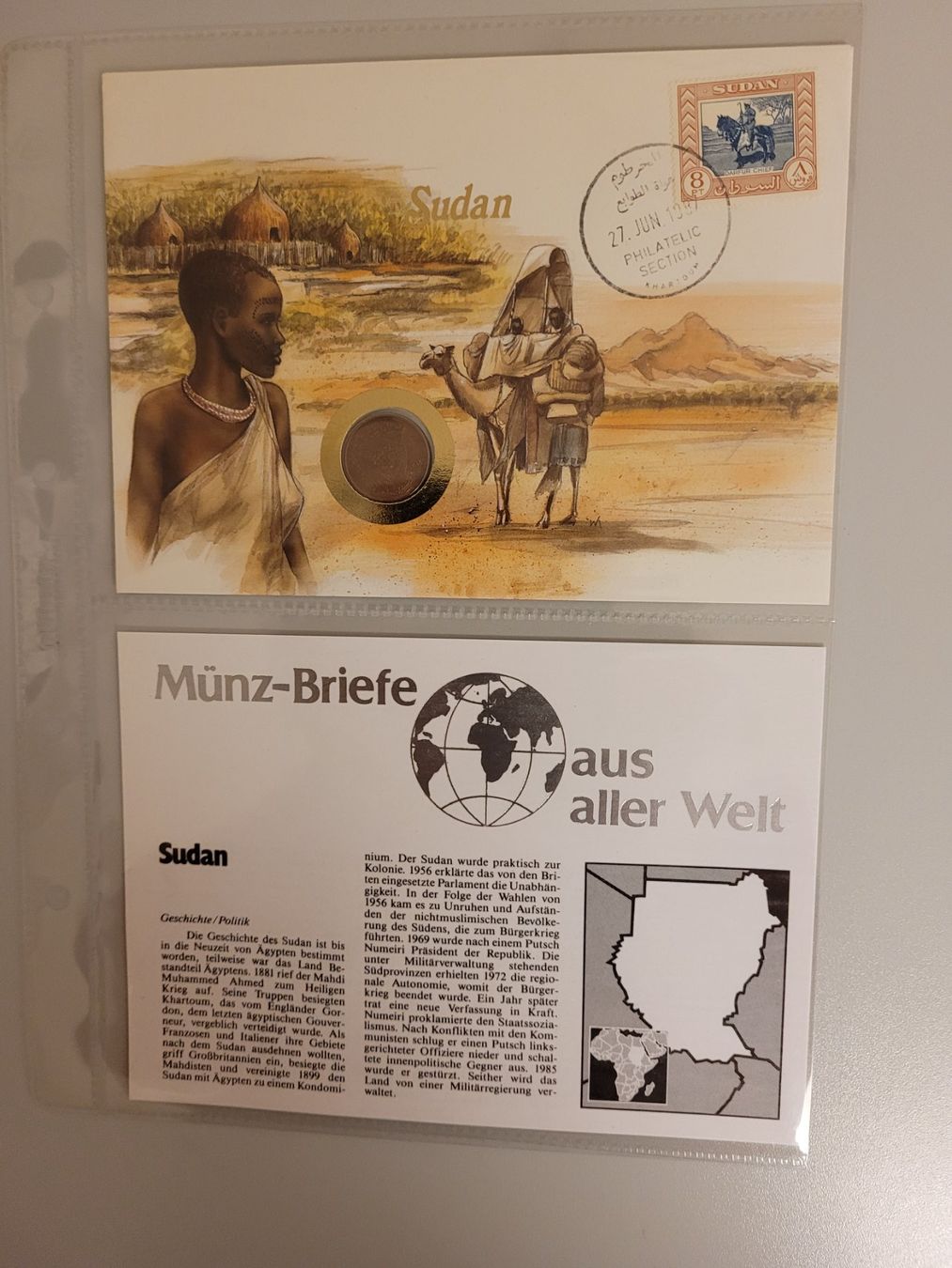Tutti le monete: Münzbrief Sudan – Nuovo e nell'imballaggio originale da Bertschikon Gossau venduto da KEO2