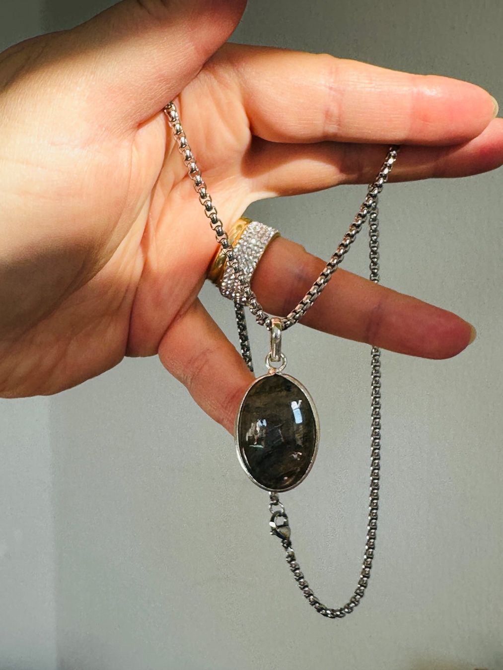 Catenine: Labradorite necklace – Nuovo e nell'imballaggio originale da Genève venduto da AGBERG 3