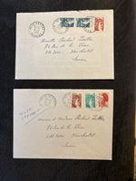 Lettres affranchies France-Suisse 1980-1982