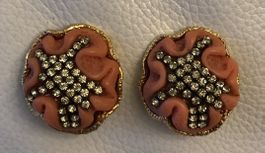Boucles d’oreilles clips vintage signées Kalinger Paris