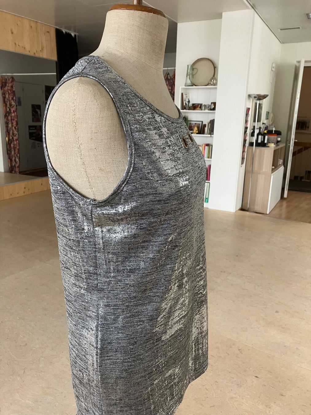 Top: Edles, silbergraues Damen Top, Grösse L – Nuovo (secondo la descrizione) da Schaffhausen venduto da NinaRicardo 2