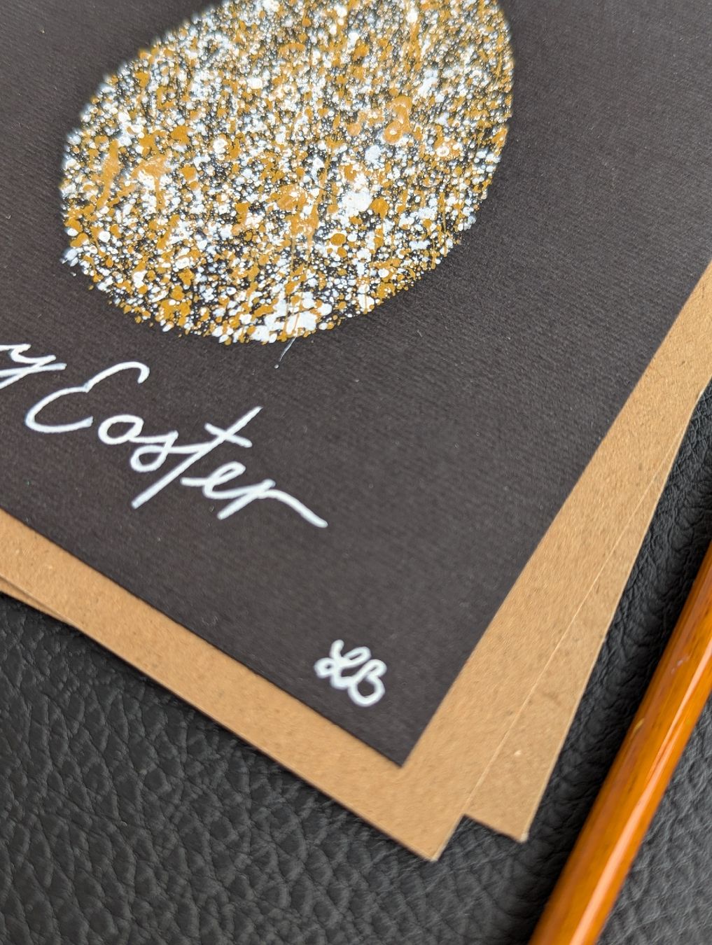 Cartoline: Hand Painted Easter Egg Card, Minimalist Greetings Card – Nuovo e nell'imballaggio originale da Winterthur venduto da LaVieColor 1