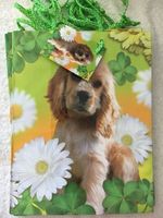 Geschenktüte Verpackung Tüte Hund Geschenk klein