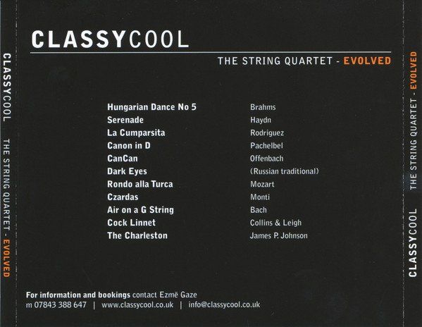 CD: Classycool – The String Quartet - Evolved - Vergriffen! - b – Nuovo e nell'imballaggio originale da Brittnau venduto da Zibu 1