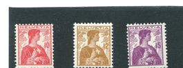 1909 Helvetia Serie 120-122 postfrisch