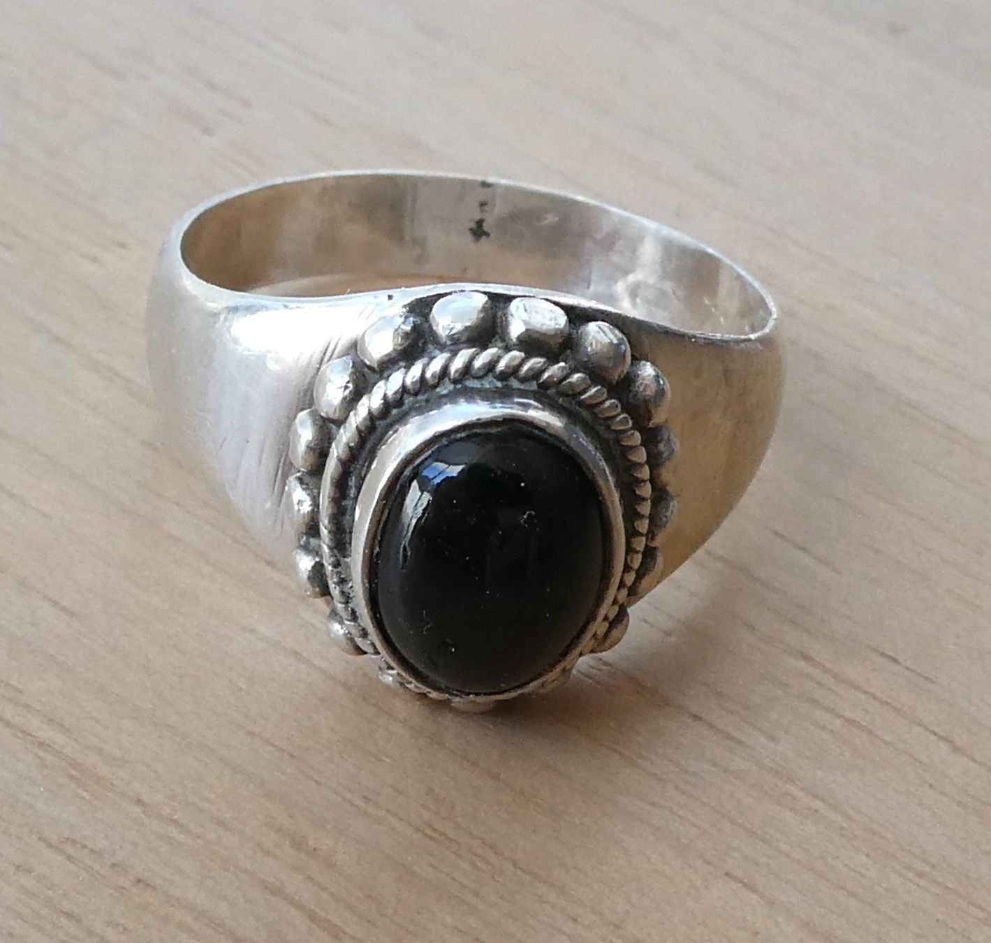 Onyx Ringe: Silberring mit Onix – Gebraucht aus Beromünster von legolas_mt-gd 3