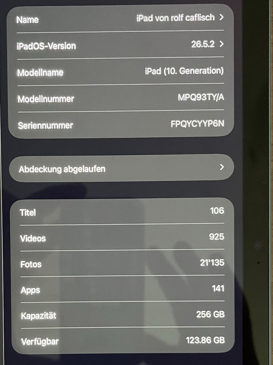Apple Tablet PC: Apple iPad 10. Generation 256 GB Blau neuwertig – Usato da chur venduto da Chambaldi 7