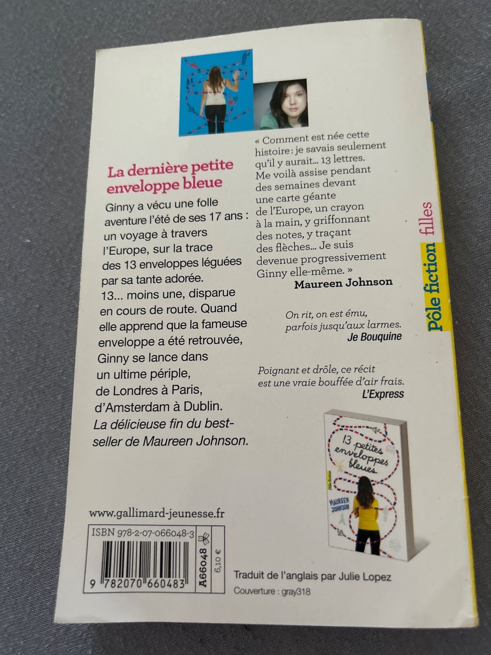 Libri: La dernière petite enveloppe bleue - Maureen Johnson – Usato da Reconvilier venduto da Panda90 1