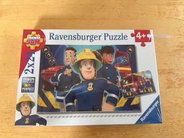 Ravensburger Puzzle Feuerwehr Sam 2x24 Teile neu