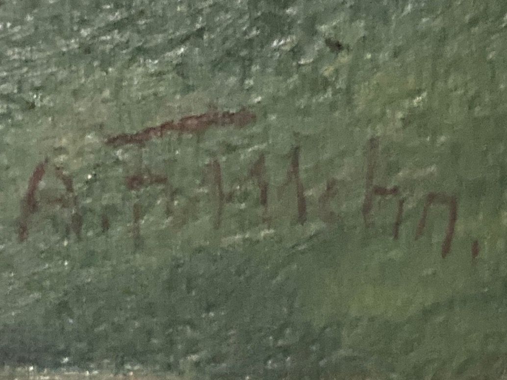 Gemälde: Landschaftsgemälde signiert Kapelle – Gebraucht aus Hirzel von pjn_d7xp 2