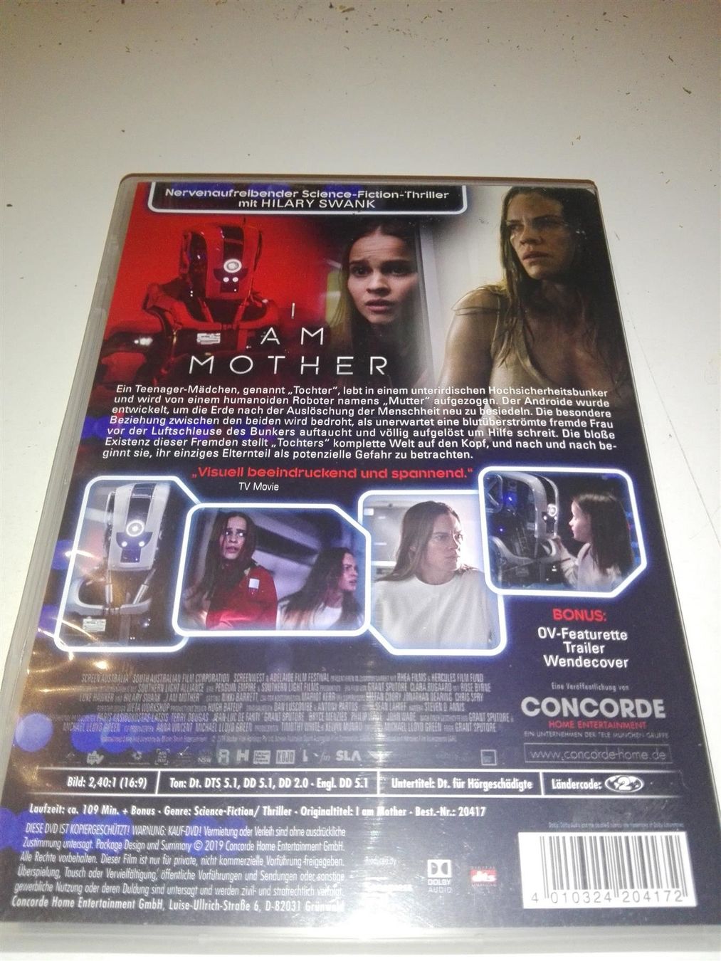 Tutti i DVDs: I am Mother                                          ©'2019 – Usato da St. Gallen venduto da elk2021 4
