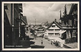 Walzenhausen, Dorfpartie mit Kindern auf