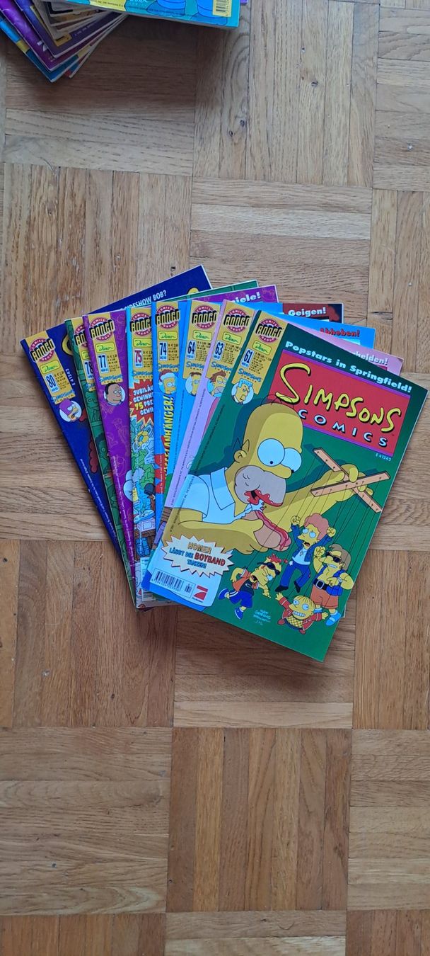 Fumetti: 30 Simpsons Hefte Nummern zwischen 16-80 s. Text – Usato da Berikon venduto da Lin 3