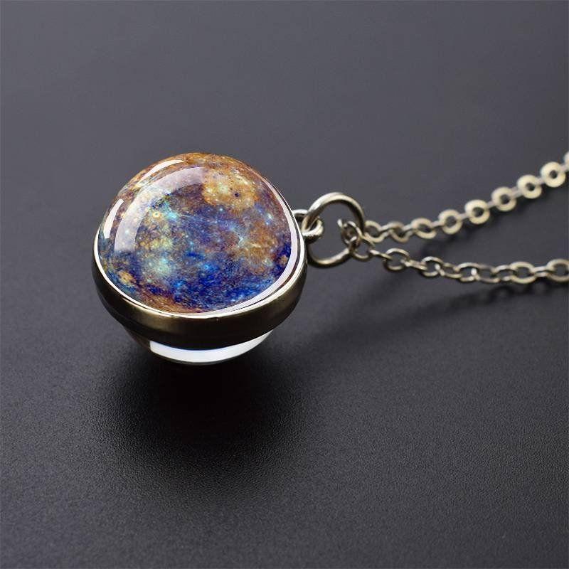 Ciondoli: NEU! Planet Anhänger mit Kette – Nuovo e nell'imballaggio originale da Füllinsdorf venduto da Sunnebliemli7