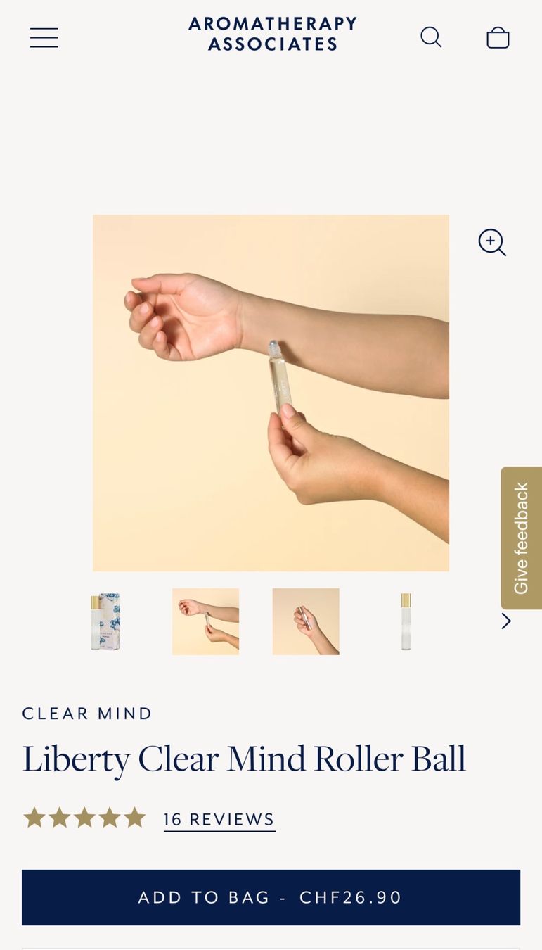 Altro per la cura del corpo: AROMATHERAPY ASSOCIATES CLEAR MIND Clear Mind Roller,LP26.90 – Nuovo e nell'imballaggio originale da Zürich venduto da deruja 3