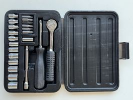 Steckschlüsselsatz 4-13 mm 1/4 Zoll Werkzeugsatz Kasten 