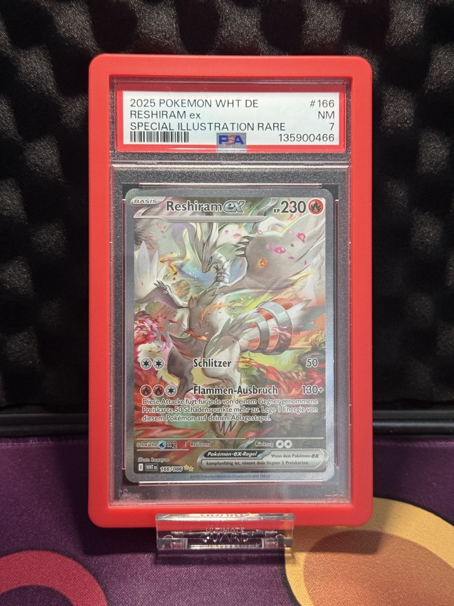 Pokémon Carte collezionabili: Reshiram ex - Seltene Illustration - PSA 7 - Deutsch! – Usato da Chur venduto da CaLam91