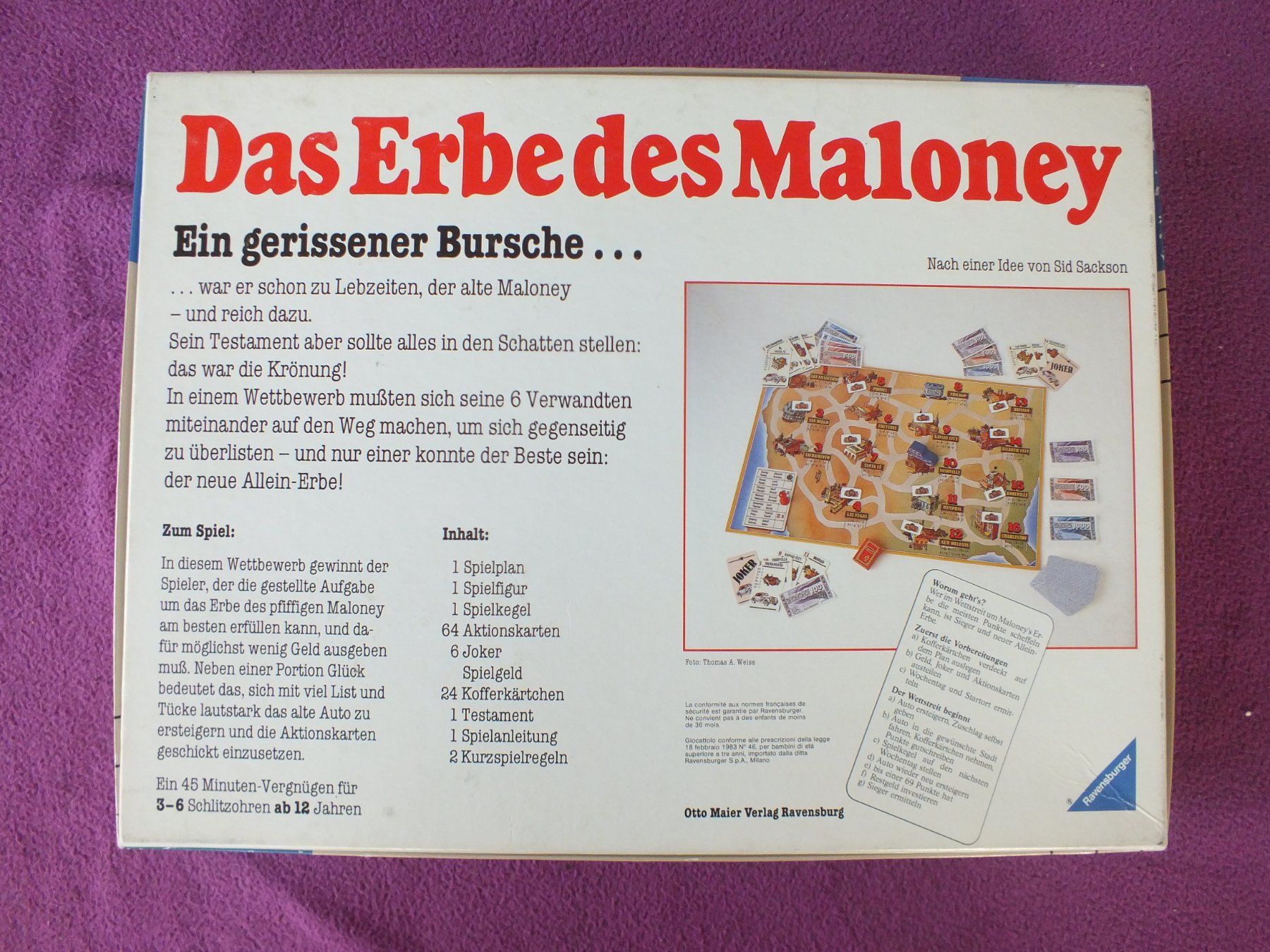 Ravensburger Giochi: Ravensburger Spiel - Das Erbe des Maloney – Usato da Müllheim Dorf venduto da Seeeule01 1