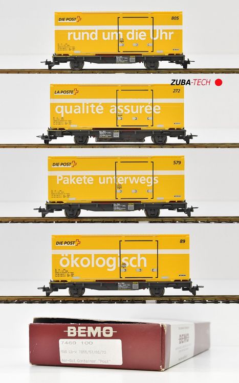 Bemo X Containerwagen Post Ch Der Rhb H M Gs Mit Ovp Kaufen Auf Ricardo