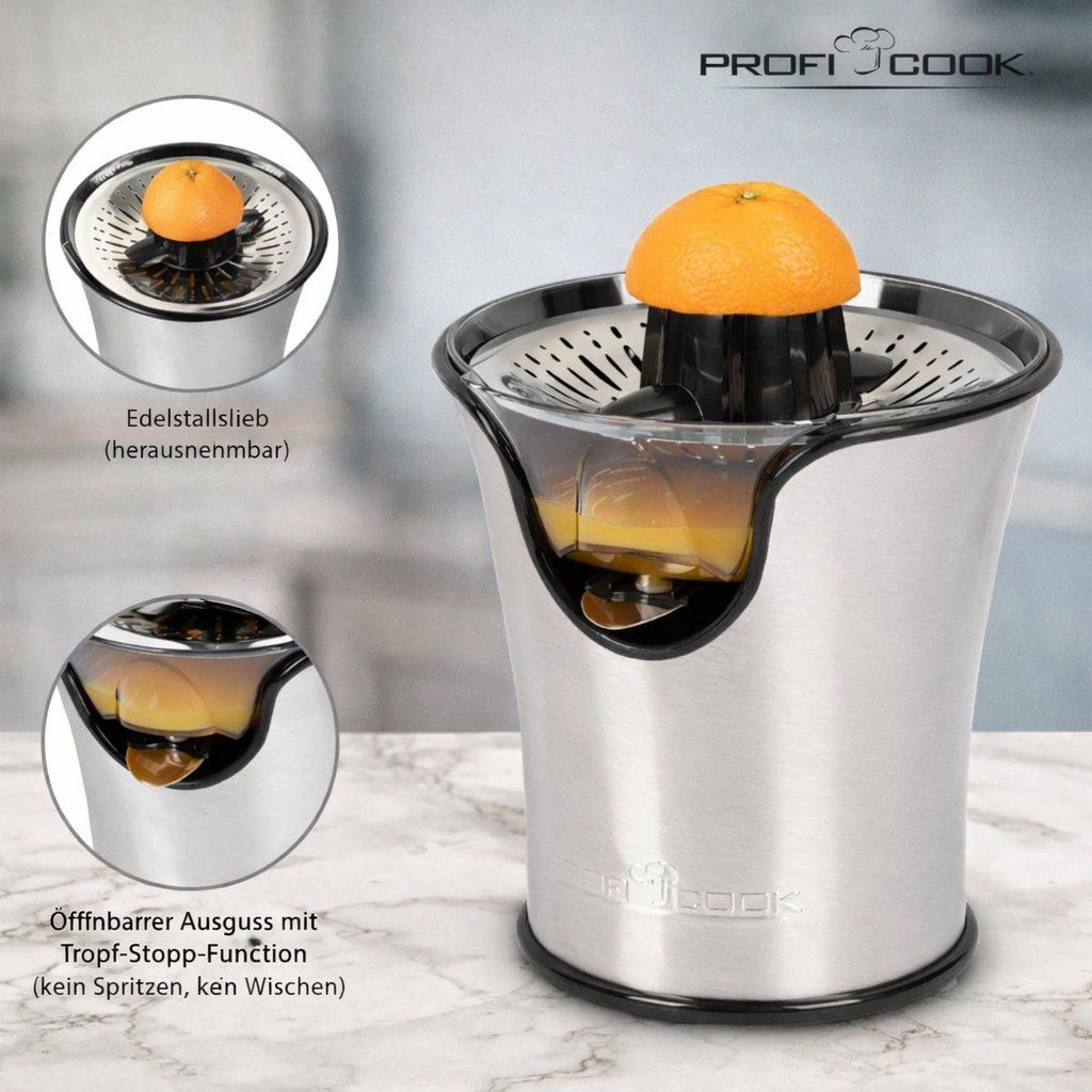 Elettrodomestici da cucina: ProfiCook Zitruspresse Edelstahl – Nuovo (secondo la descrizione) da Fully venduto da VaneaSelection 2