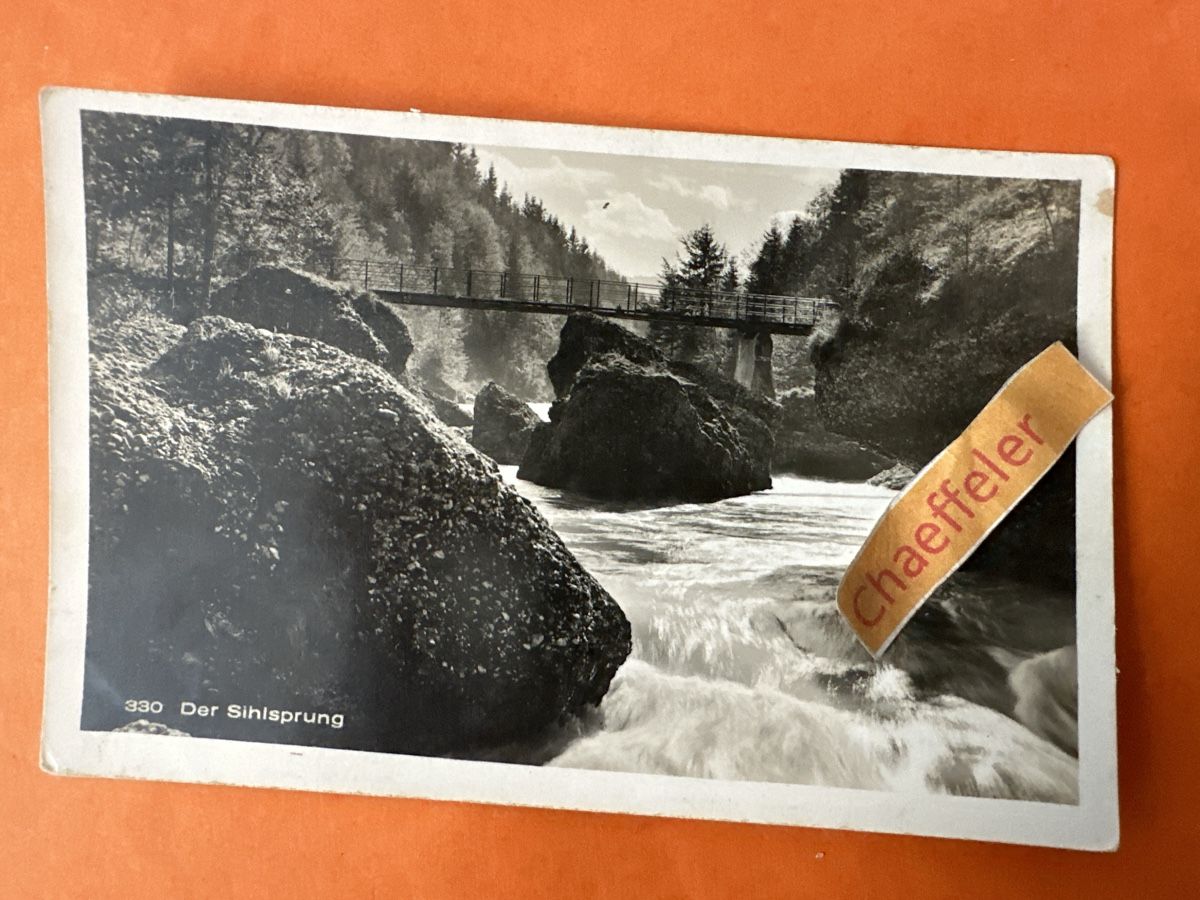 Cartes postales: 1933  330 Der Sihlsprung – D'occasion à Zürich par Chaeffeler