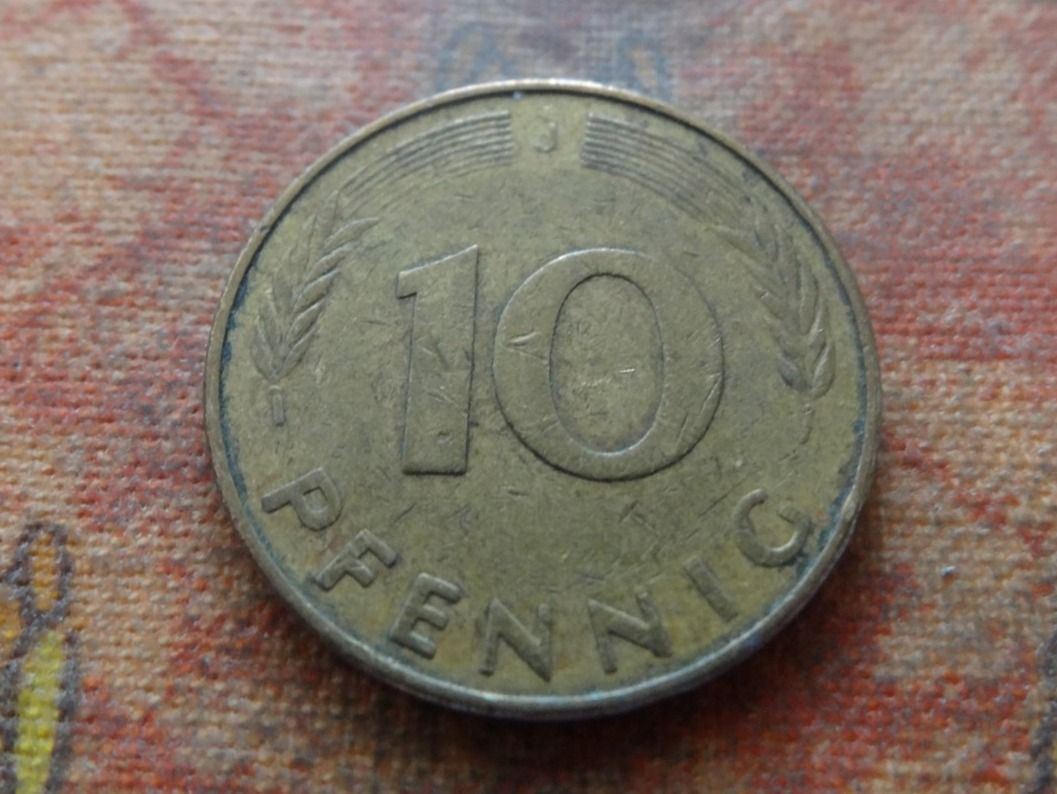 Tutti le monete: DEUTSCHLAND 10 Pfennig 1977 – Usato da Romanel-sur-Lausanne venduto da Swift13 1
