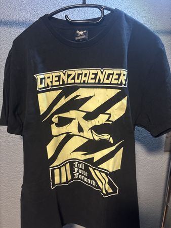 Grenzgaenger T-Shirt, Schwarz, Grösse M - Top Zustand!