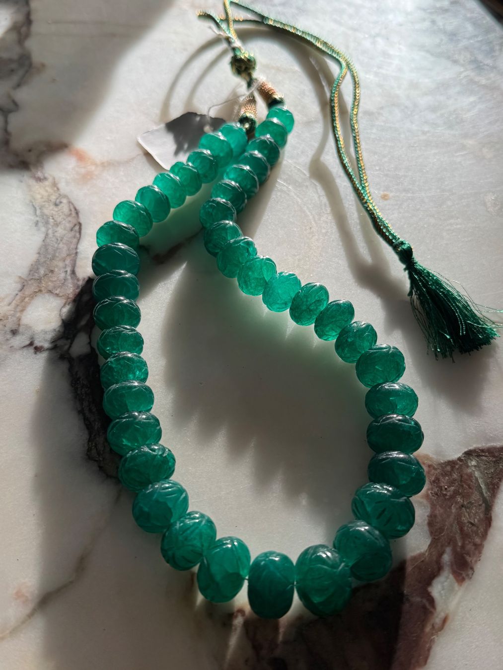 Catenine: Unknown Gemstone 732cts Treated low grade Emerald ? Antique – Usato da Birsfelden venduto da G.D.d.T. 3