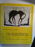 Das Kunstwerk Vintage Kunst Zeitschrift 1950 moderne Graphik