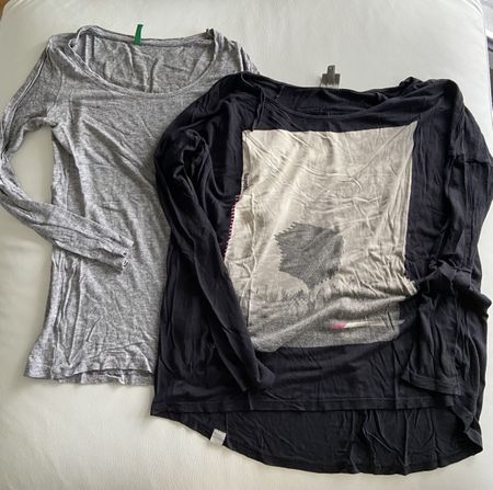 2 Lange Tops United Colour of Benetton und Bench