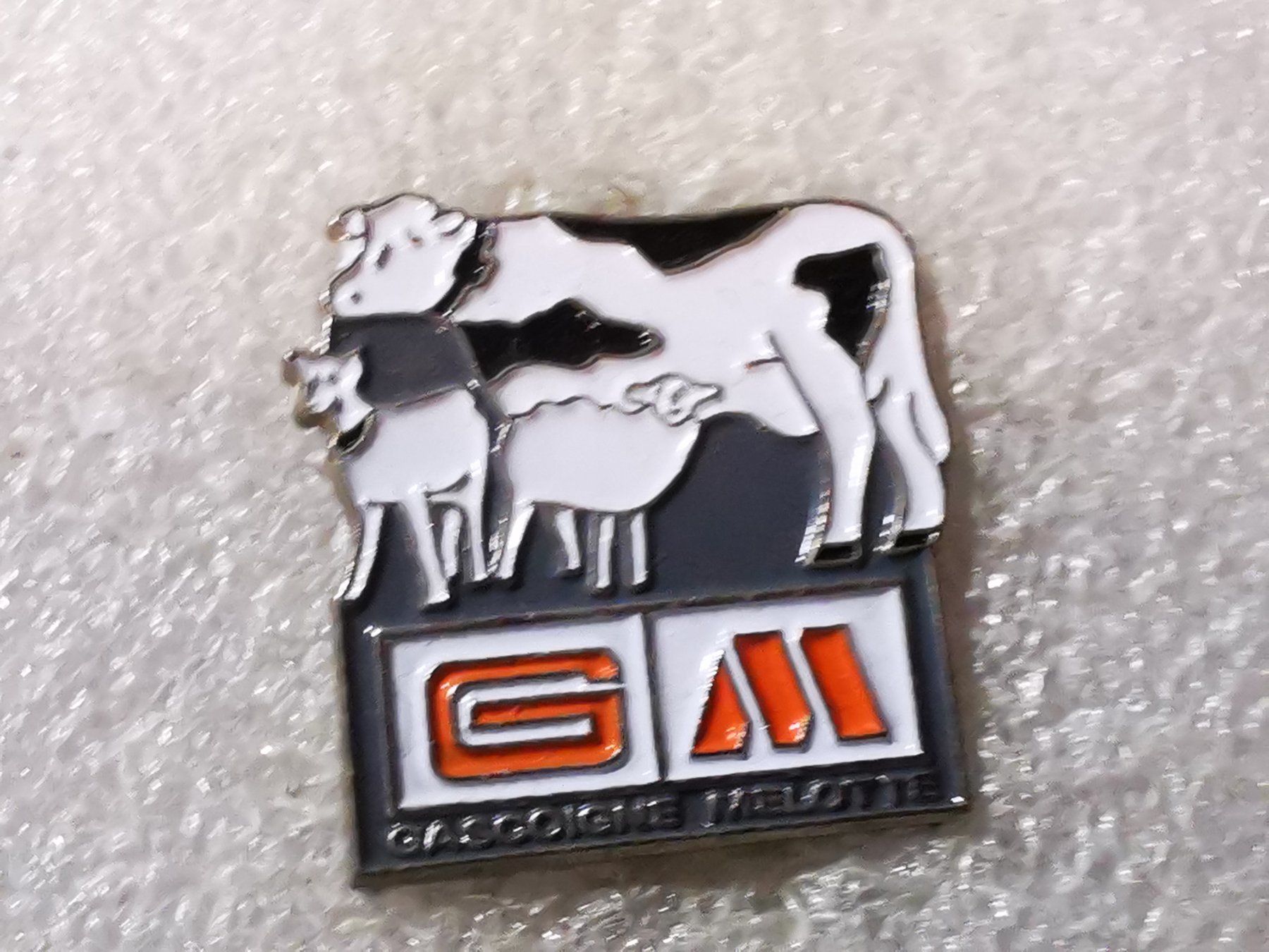 Placchette & Badge: Ansteckpin 16: GM – Usato da Oppligen venduto da Pin-Fall-Shop