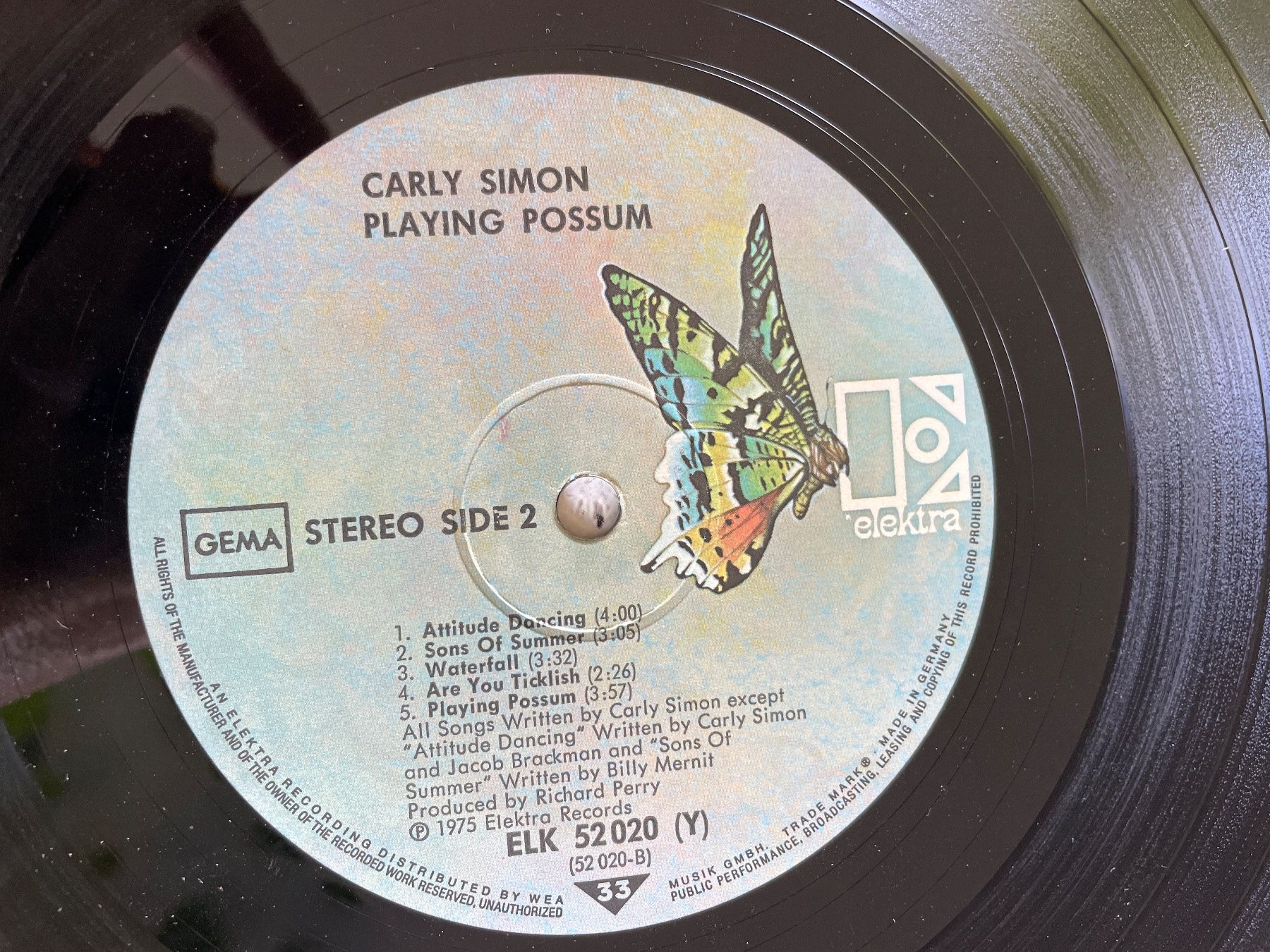Dischi in vinile: S316 Carly Simon/Playing Possum – Usato da Frutigen venduto da Philippe_jsp 1