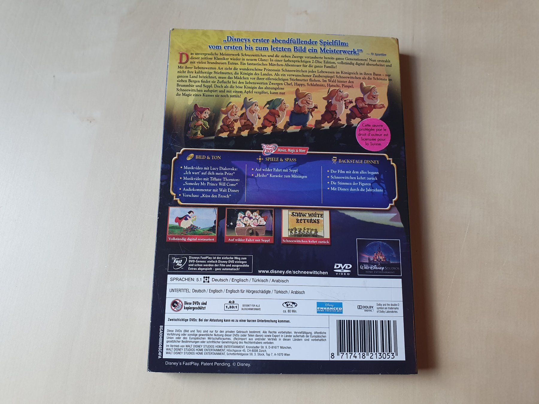 Tutti i DVDs: Schneewittchen und die sieben Zwerge – Usato da Stansstad venduto da collectorsshop 1
