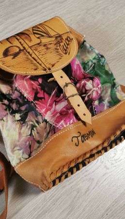 Rucksack aus Leder, Sommer Style, Lederrucksack Jasmin, Kuba