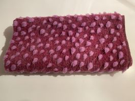 Jetzt noch!! Flauschiger Stoff Punkte, pinktöne, ca125-28 cm