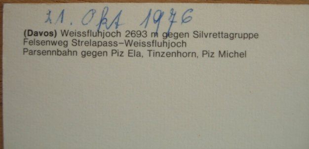 Cartoline postali: Ansichtskarte ungelaufen - Parsenn – Usato da Dübendorf venduto da rumpumpel 3