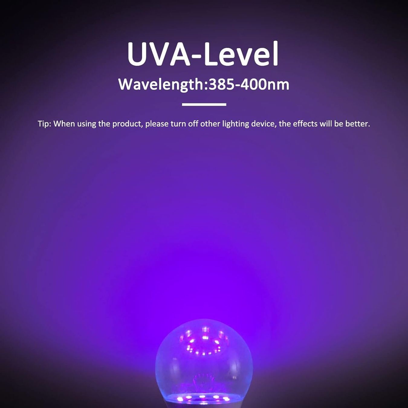 Lampen: 2 Stück Glühbirne E27 UV LED 9W mit Schwarzlichteffekt – Neu und originalverpackt aus Châtelaine von topshop.switzerland 2