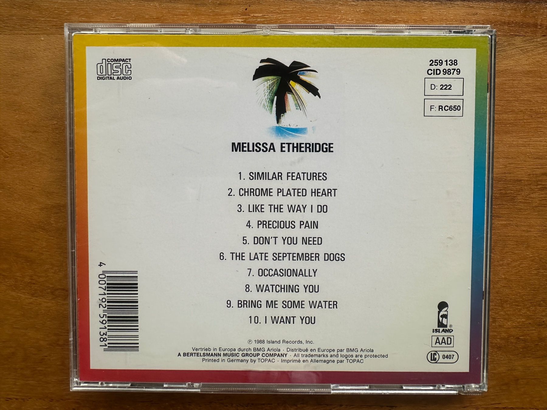 CDs: Melissa Etheridge - Melissa Etheridge (CD) – Gebraucht aus Horgen von flyingpenguin2000 2